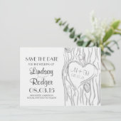 Baum speichern Sie die Datumskarten Save The Date (Stehend Vorderseite)