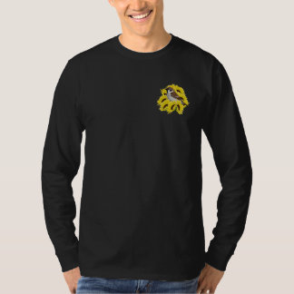 Baum Sperling Vogel Sonnenblume Vogel Vogelbeobach T-Shirt