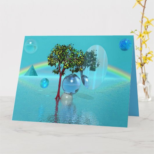 Baum Sphere Karte (Gelbe Blume)