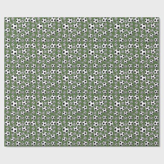 Baum-SpitzenFußball-Muster Geschenkpapier (Flach)