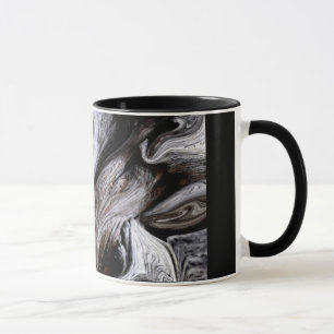 "BAUM-STAMM" 11 Unze. SCHWARZE WECKER-KAFFEE-TASSE Tasse
