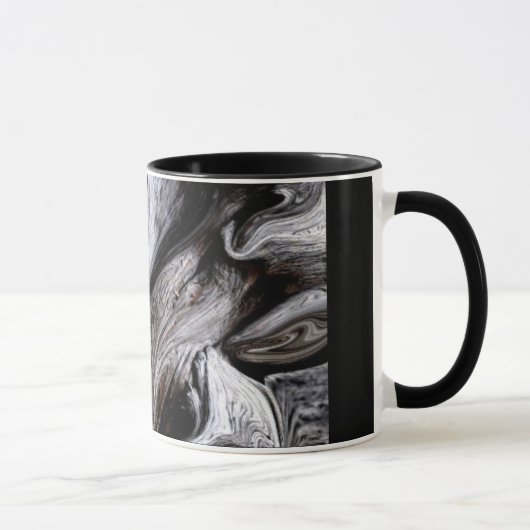 "BAUM-STAMM" 11 Unze. SCHWARZE WECKER-KAFFEE-TASSE Tasse (Rechts)