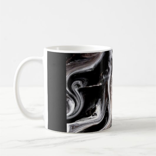 "BAUM-STAMM" 11 Unze. SCHWARZE WECKER-KAFFEE-TASSE Tasse (Links)