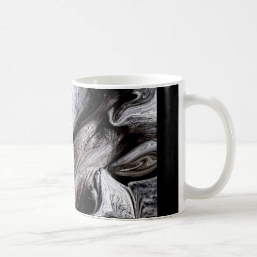 "BAUM-STAMM" 11 Unze. SCHWARZE WECKER-KAFFEE-TASSE Tasse (Rechts)