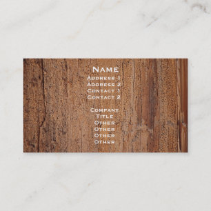 Baum-Stamm-Bild-Karte Visitenkarte