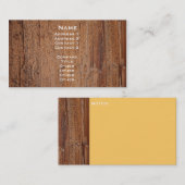 Baum-Stamm-Bild-Karte Visitenkarte (Vorne/Hinten)