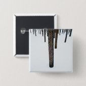 Baum-Stämme im Schnee Button (Vorne & Hinten)