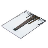 Baum-Stämme im Schnee Notizblock (Linke Seite)