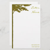 Baum stationär briefpapier (Vorne/Hinten)