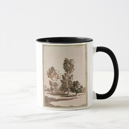 Baum-Studie (Stift u. Tinte auf Papier) Tasse (Rechts)