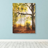 Baum Swing Leinwanddruck (Insitu (Holzboden))