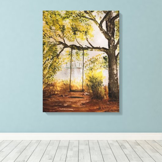 Baum Swing Leinwanddruck (Insitu (Holzboden))