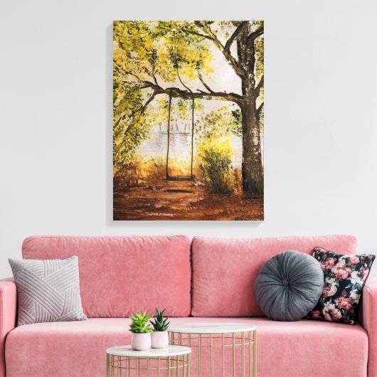 Baum Swing Leinwanddruck (Insitu (Wohnzimmer))