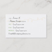 Baum & Swirl Visitenkarte (Rückseite)