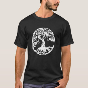 Baum Symbol Leben Fraktal Yoga Meditation Männer W T-Shirt