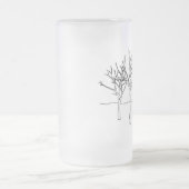 BAUM-TASSE (mattiertes Glas) Mattglas Bierglas (Mittel)