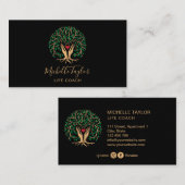 Baum-Trainer, Therapeut, Psychologe Visitenkarte (Vorne/Hinten)