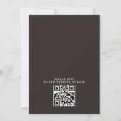 Baum Trauerweide Budget QR-Code Hochzeit Einladung (Rückseite)