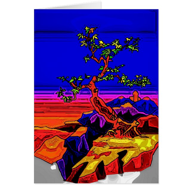 Baum u. Berge (Vorne)