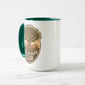 Baum-Umarmer-Club Zwei-Ton-Kaffeetasse Tasse (Vorderseite Links)