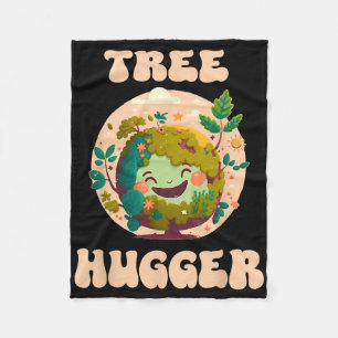 Baum-Umarmer Vintage Retro Natur Umwelt Ohr Fleecedecke