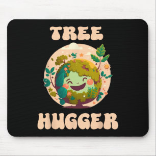 Baum-Umarmer Vintage Retro Natur Umwelt Ohr Mousepad