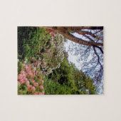 Baum umgeben von Blume Puzzle (Horizontal)
