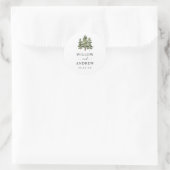 Baum-Umschlag-Siegel-Aufkleber Runder Aufkleber (Tasche)