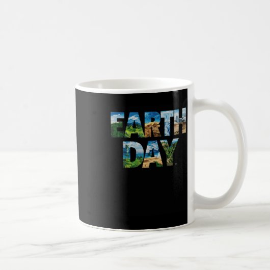 Baum und Amphe zum Schutz der Umwelt am Tag der Er Kaffeetasse (Rechts)
