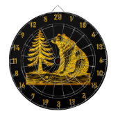 Baum und Bärendesign Dartscheibe (vorne)