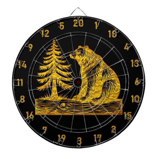 Baum und Bärendesign Dartscheibe (vorne)
