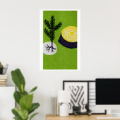 Baum und Baumstumpf Matchbox Kunst Druck, Tschechi Poster (Heimbüro)