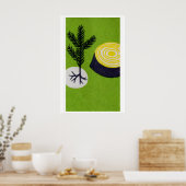 Baum und Baumstumpf Matchbox Kunst Druck, Tschechi Poster (Küche)