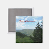 Baum und Berge  Magnet (Vorderseite/Rückseite)