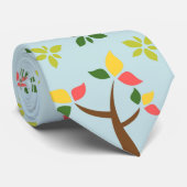 Baum und Blätter Krawatte (Gerollt)