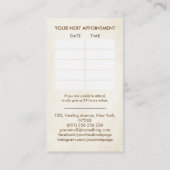 Baum und Blume des Lebens - Mutter von Perle und G Visitenkarte (Rückseite)