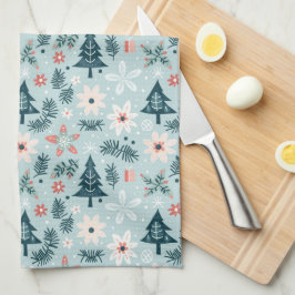 Baum- und Blume-Design Geschirrtuch