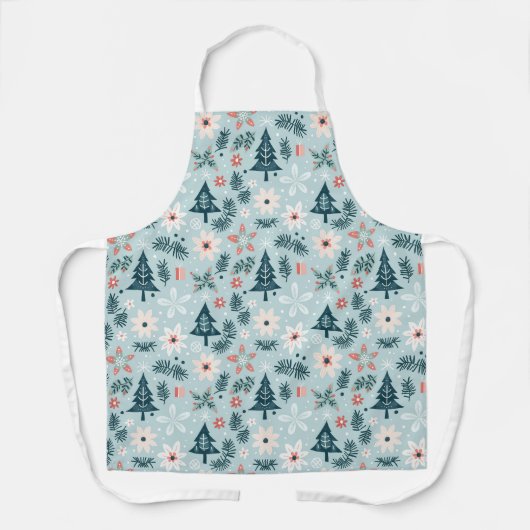 Baum- und Blume-Design Schürze (Vorderseite)