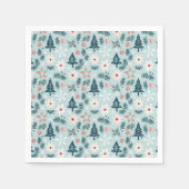 Baum- und Blume-Design Serviette (Vorderseite)