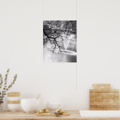 Baum und Brunnen Poster (Küche)