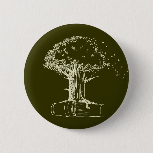 Baum und ein Buch Button (Vorderseite)