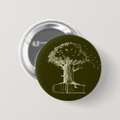 Baum und ein Buch Button (Vorne & Hinten)