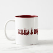 Baum und ein Buch Zweifarbige Tasse (Links)