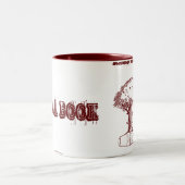 Baum und ein Buch Zweifarbige Tasse (Mittel)