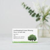 Baum-und Gras-Landschaftsgestaltung Visitenkarte (Stehend Vorderseite)