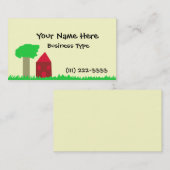 Baum und Haus Visitenkarte (Vorne/Hinten)