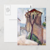 Baum und Haus von Amedeo Modigliani Postkarte (Vorne/Hinten)