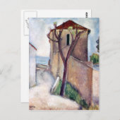 Baum und Haus von Amedeo Modigliani Postkarte (Vorne/Hinten)