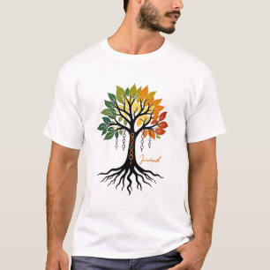 ๋ Baum und Ketten im Juneteenth. T-Shirt