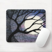 Baum-und Mond-Kreuz ausgebrütet Mousepad (Mit Mouse)
